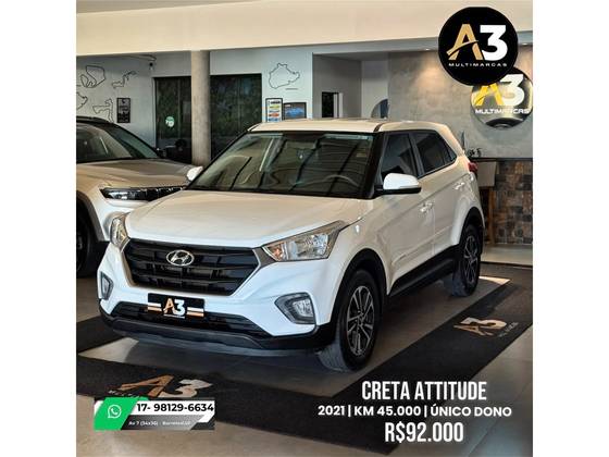 HYUNDAI CRETA 1.6 16V FLEX ATTITUDE AUTOMÁTICO HYUNDAI CRETA 1.6 16V FLEX ATTITUDE AUTOMÁTICO